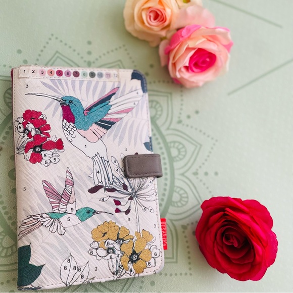 House of Disaster Passport Holder Travel Wallet Hummingbird Colourable Art Book - Picture 2 of 15